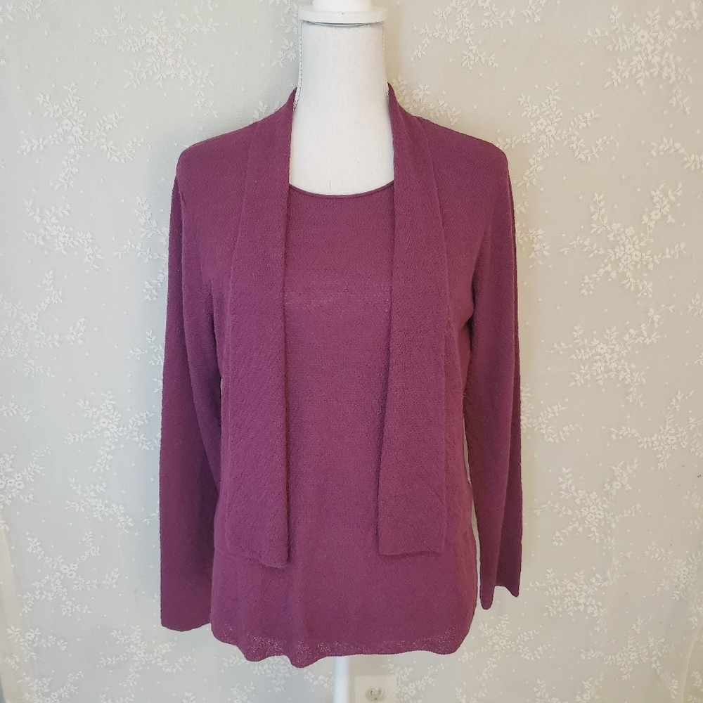 EILEEN FISHER Wool Top and Shrug!